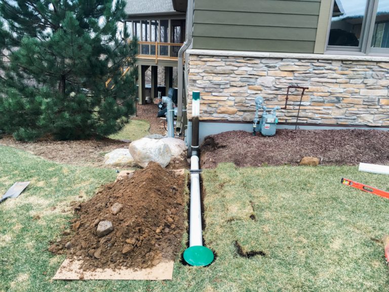 UnderGround Downspout Diverter Extension Keeps Roof Water Away From