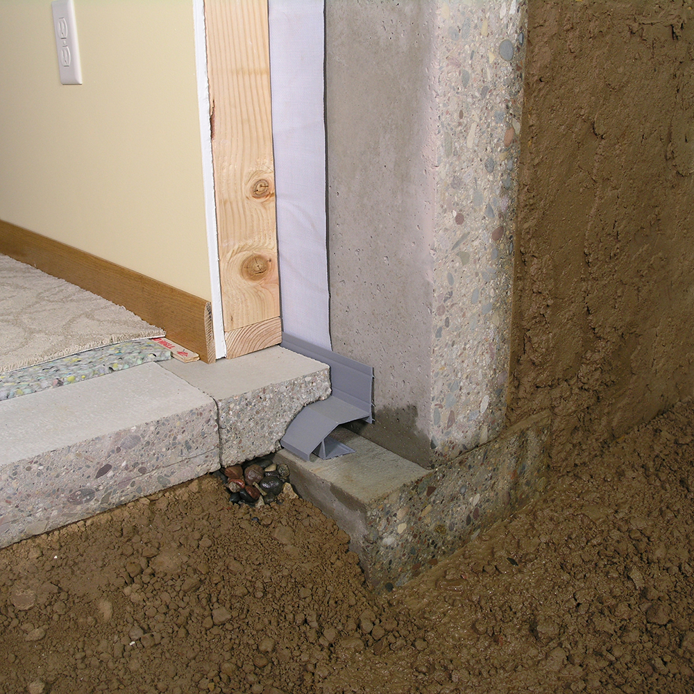 Interior Basement Waterproofing Footer System Drain Main