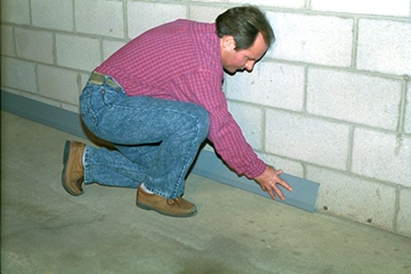 Installing diy basement waterproofing system