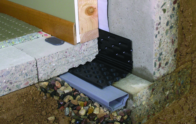 Hybrid basement waterproofing product
