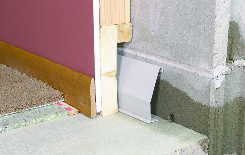Above floor beaver basement waterproofing system