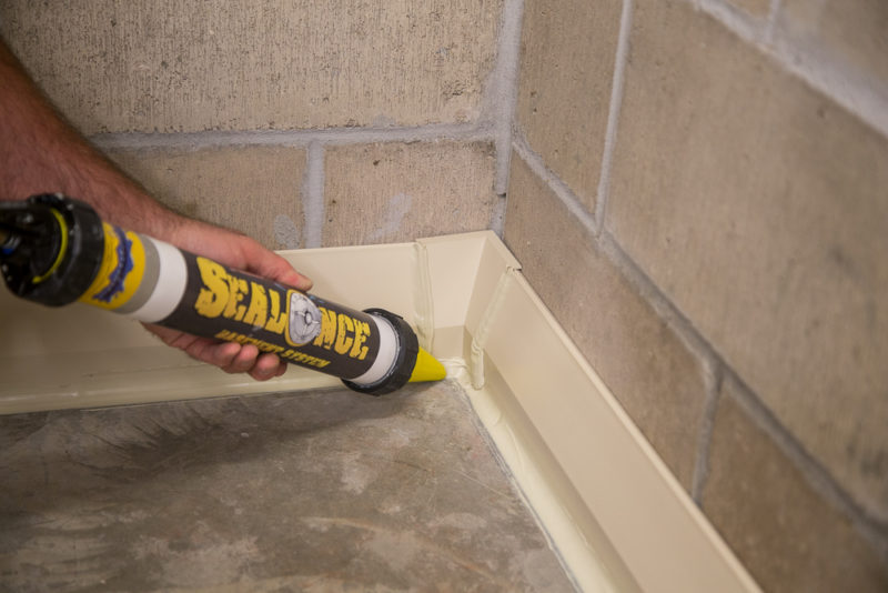 DIY Sealonce basement waterproofing system