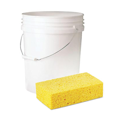 How to waterproof a basement - You'll need a bucket and sponge