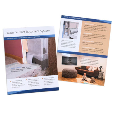 Basement Waterproofing Sales Material