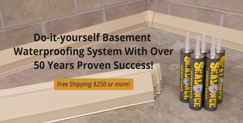 Do-it-yourself basement waterproofing system with over 50 years of proven success