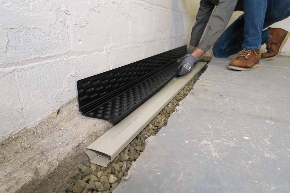 Drain-Eze Basement Waterproofing Footing System - Waterproof.com