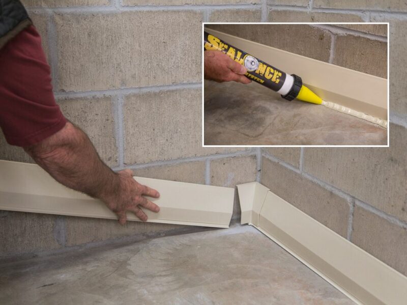 DIY basement waterproofing system that's easy to install