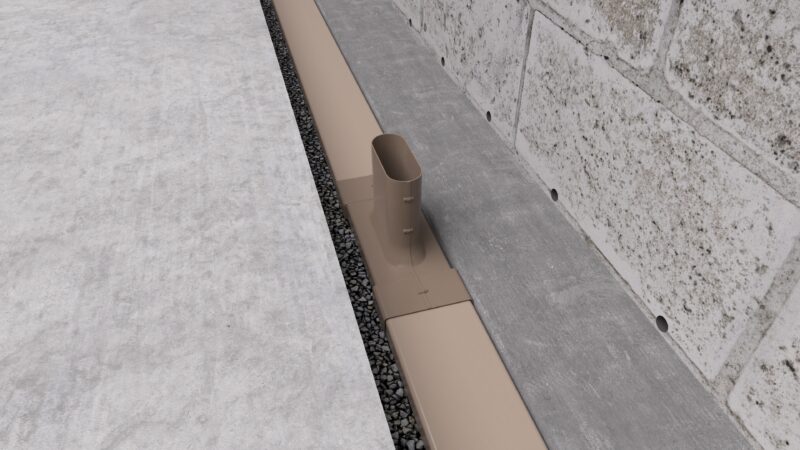 fast track inspection ports allow you to service the drain tile basement waterproofing channel