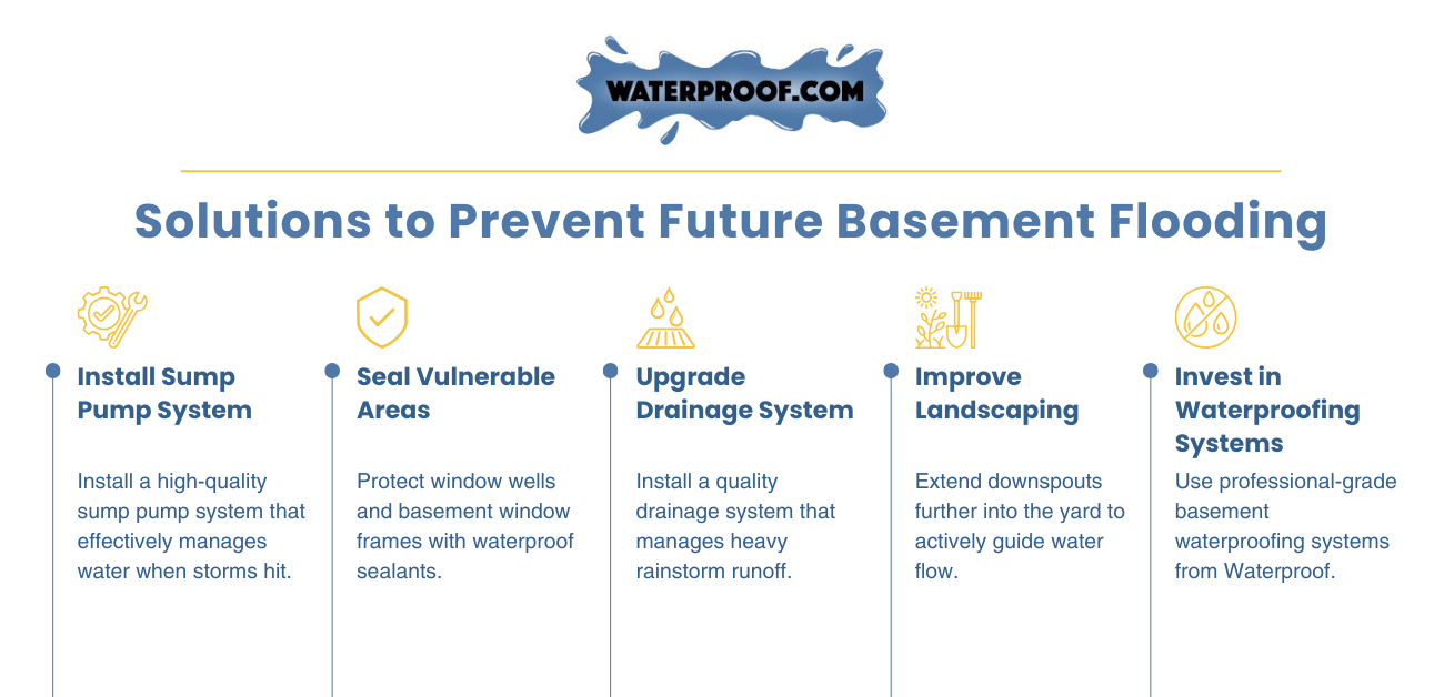 long term solutions for preventing basement flooding