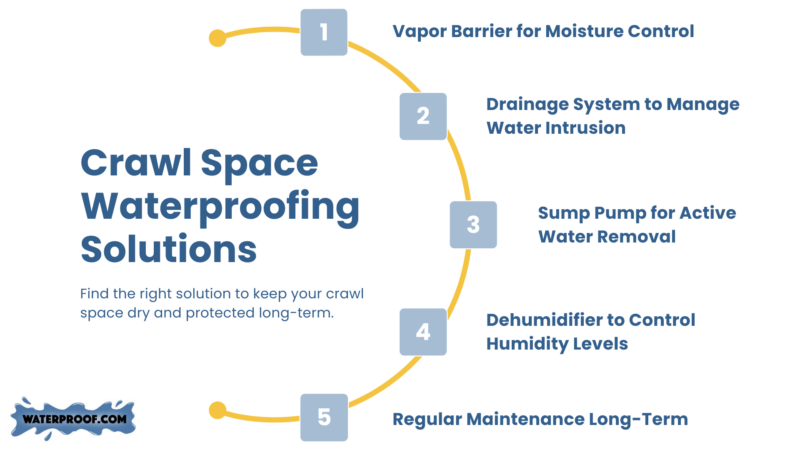 crawl space waterproofing options