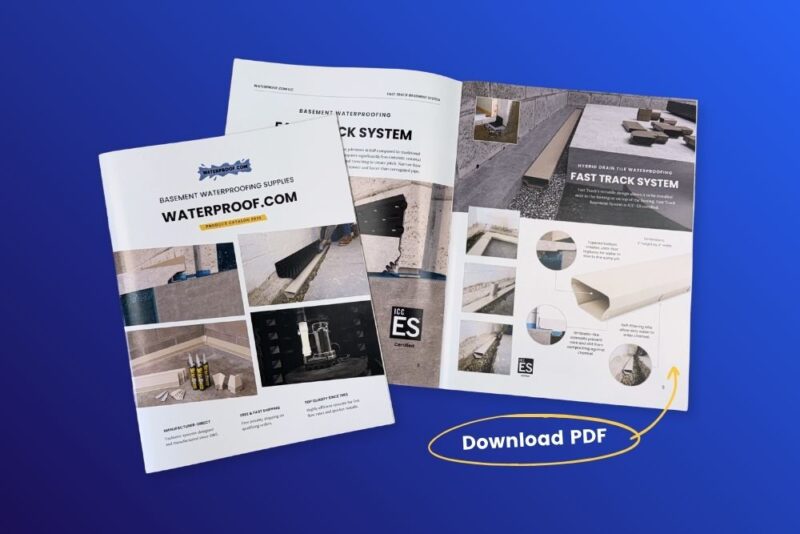 Waterproof.com basement waterproofing contractor supplies product catalog