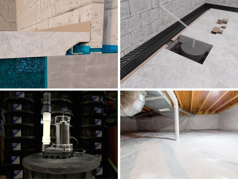 basement waterproofing products and systems for professional contractors